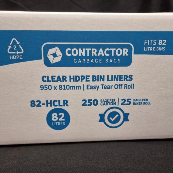 Garbage Bags and Floor Care - Bin Liners Clear