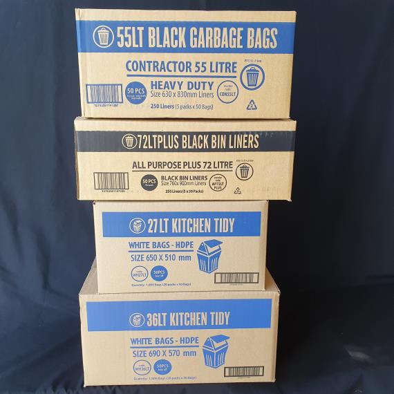 Garbage Bags and Floor Care - Bin Liners Regular Strength