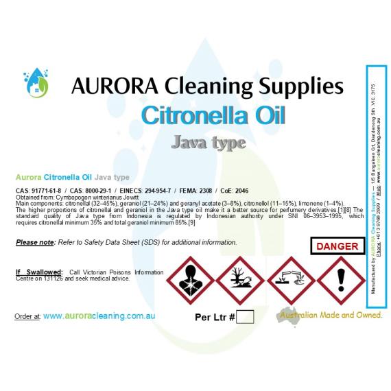 Raw Materials - Citronella Oil Java - Clearance