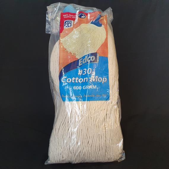 Garbage Bags and Floor Care - Contractor Cotton Mop Heads White