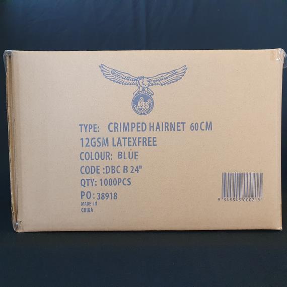 Gloves & Disposables - Hair Nets Blue 24 Inch