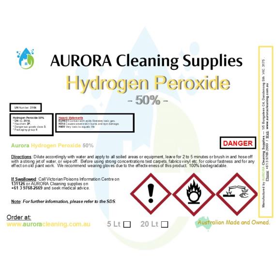 Raw Materials - Hydrogen Peroxide 50% Pickup Only