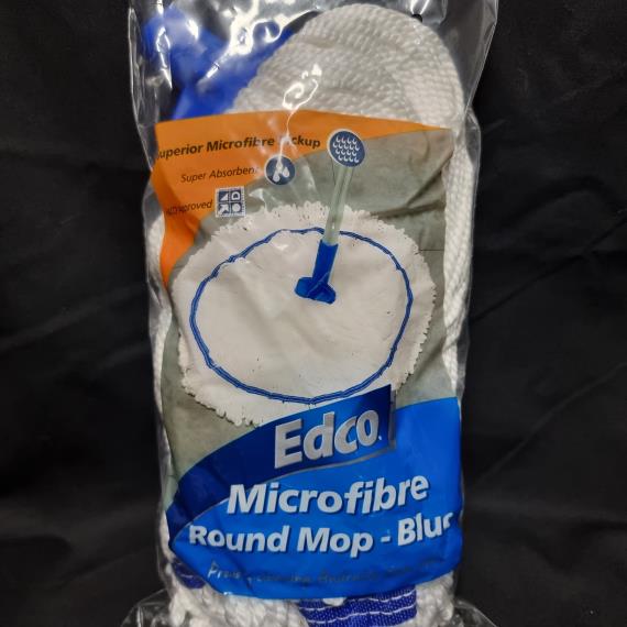 Garbage Bags and Floor Care - Microfibre Mop Head Round Stitched 350g