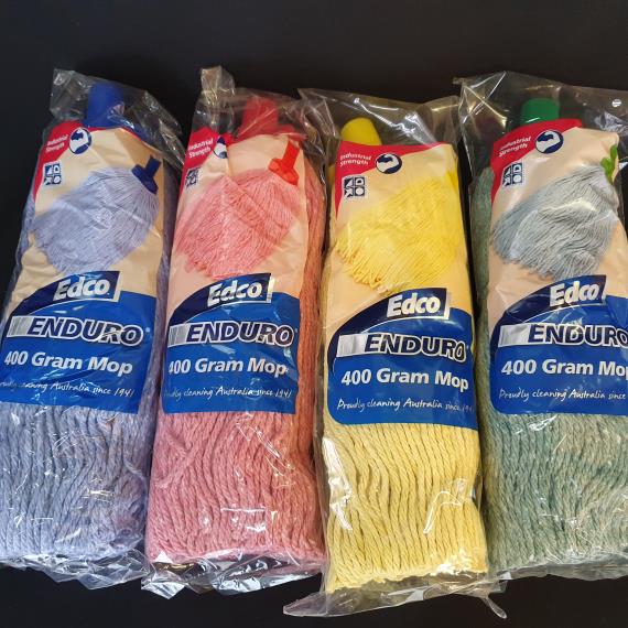 Garbage Bags and Floor Care - Mop Heads Cotton 400gm Coloured