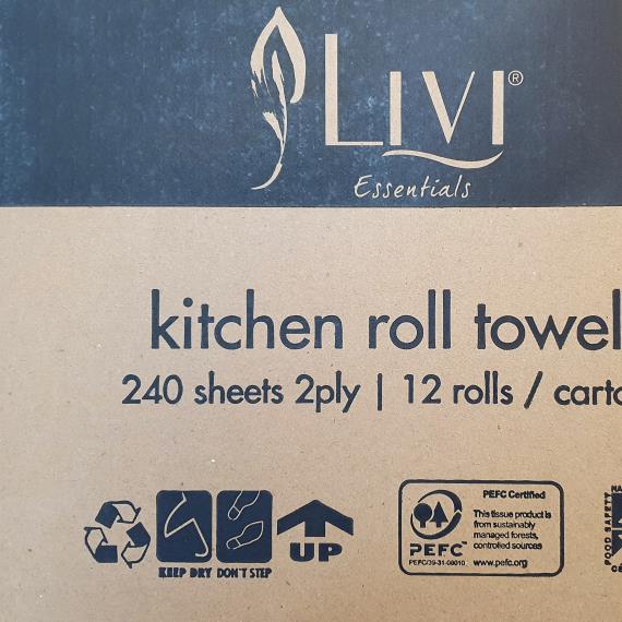 Paper - Premium Kitchen Towel 240 Sheet 12 Rolls
