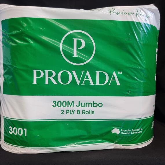 Paper - Toilet Paper Jumbo 8 Rolls 2 Ply