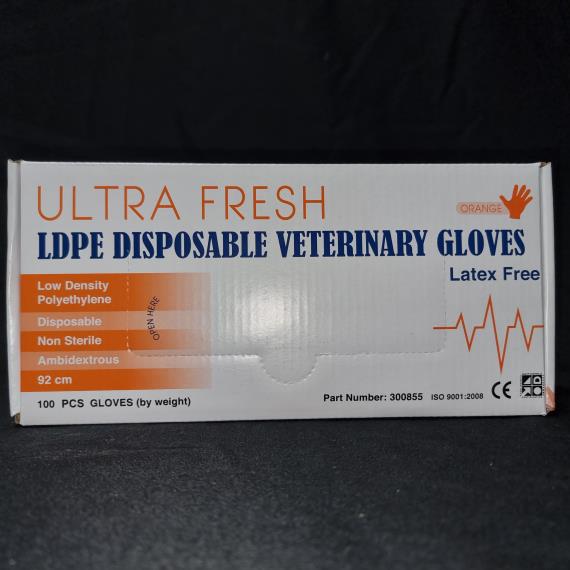 Gloves & Disposables - Vet Glove Disposable LDPE - Special Order In